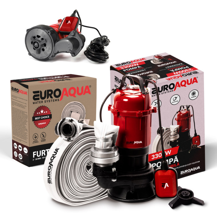 Pompa submersibila pentru apa murdara 3300 W, debit max. 25000 l/h, corp fonta Pompa submersibila pentru apa murdara 3300 W, debit max. 25000 l/h, corp fonta